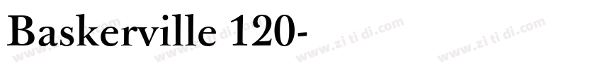Baskerville 120字体转换